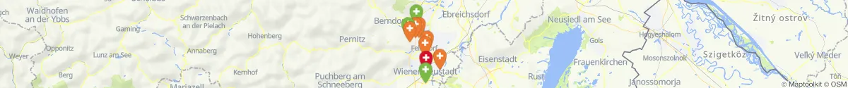 Kartenansicht für Apotheken-Notdienste in der Nähe von Felixdorf (Wiener Neustadt (Land), Niederösterreich)